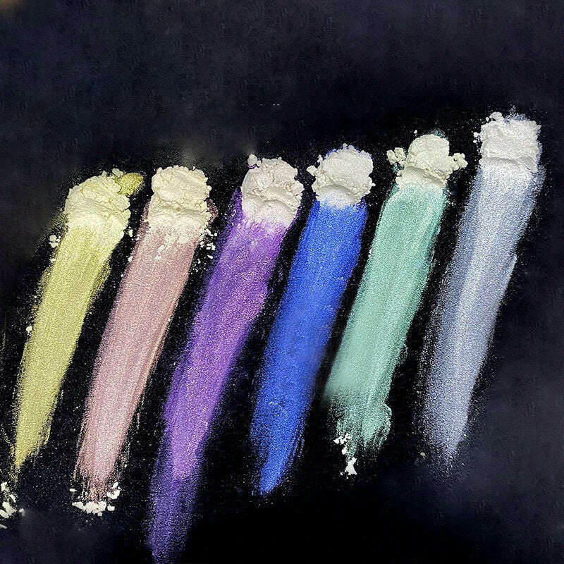 KIMLUD, Ice Muscle Aurora Neon Glitter Mirror Nail Powder Pigment Pearl Nail Art Glitter Dust Chrome Aurora Blue Manicure Holographic, KIMLUD Womens Clothes