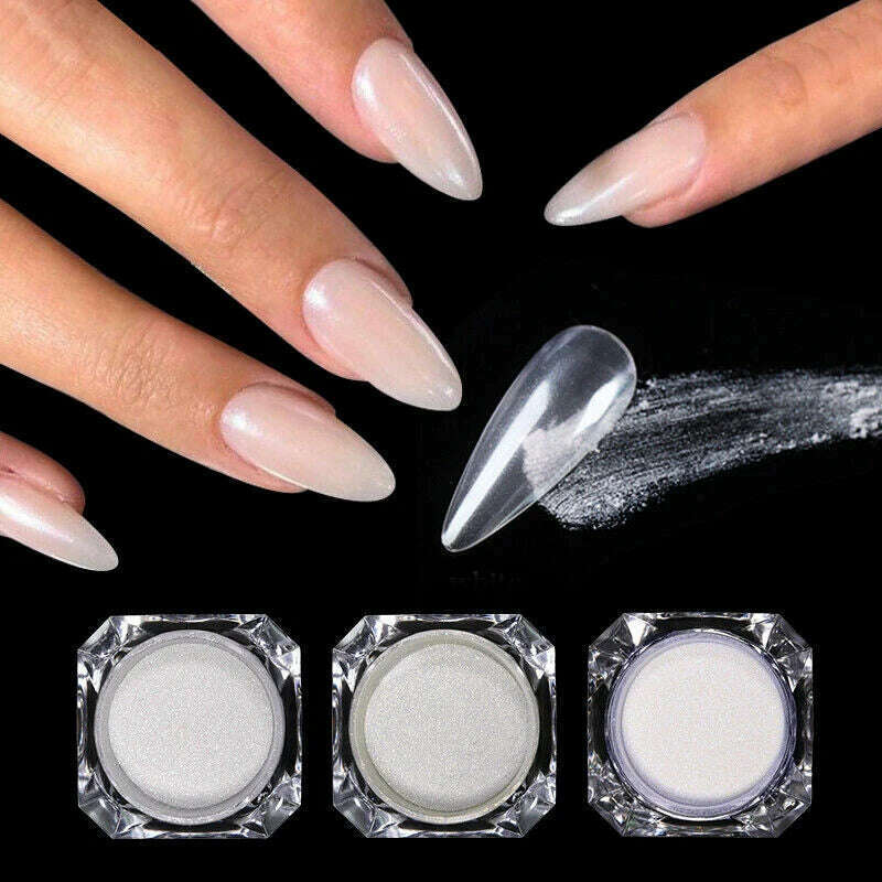 KIMLUD, Ice Muscle Aurora Neon Glitter Mirror Nail Powder Pigment Pearl Nail Art Glitter Dust Chrome Aurora Blue Manicure Holographic, KIMLUD Womens Clothes