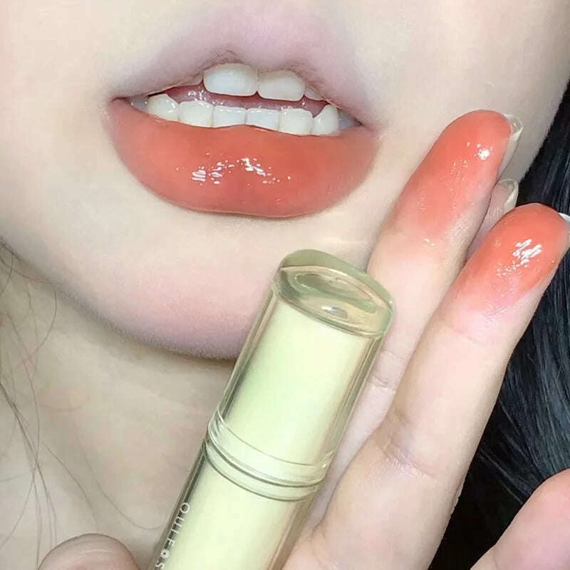 KIMLUD, Iced Tea Mirror Lip Glaze Watery Lip Gloss Waterproof Lasting Transparent Jelly Liquid Lipstick Womon Beauty Makeup Lip Cosmetic, C02, KIMLUD APPAREL - Womens Clothes