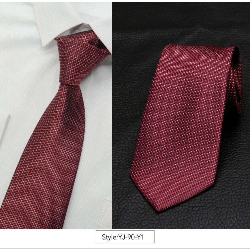 IHGSNMB Men Tie Fashion Classic Business Necktie Mens Casual Ties for Men Wedding Party Designer Corbatas Para Hombre Gift Ties - KIMLUD