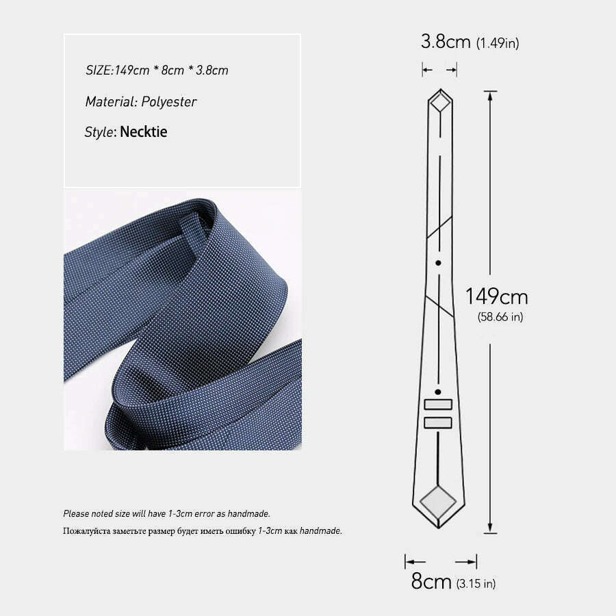 IHGSNMB Men Tie Fashion Classic Business Necktie Mens Casual Ties for Men Wedding Party Designer Corbatas Para Hombre Gift Ties - KIMLUD