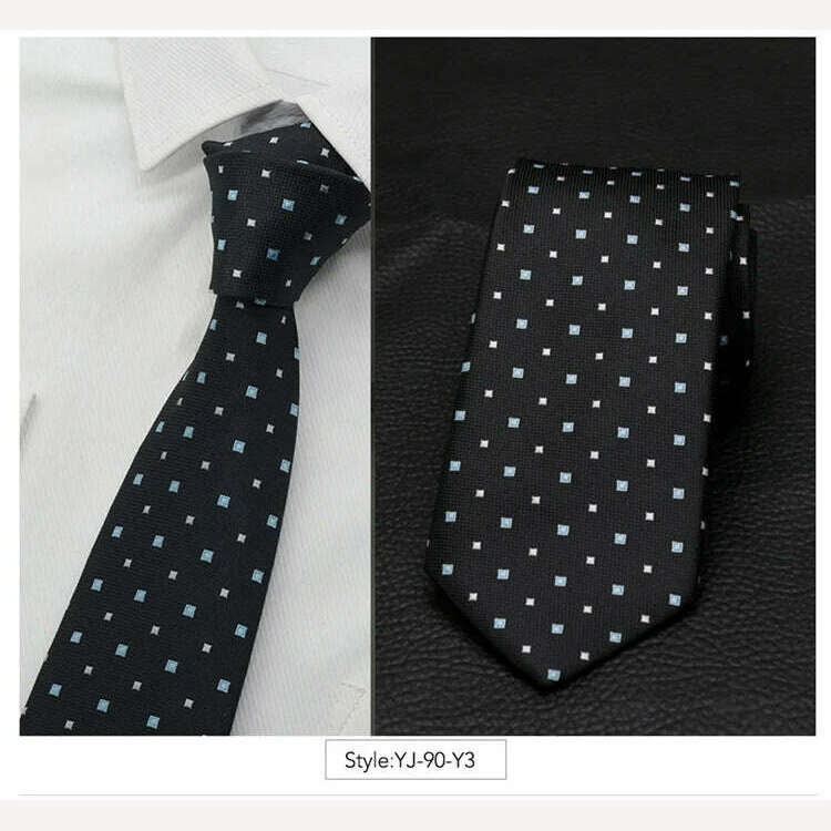 IHGSNMB Men Tie Fashion Classic Business Necktie Mens Casual Ties for Men Wedding Party Designer Corbatas Para Hombre Gift Ties - KIMLUD