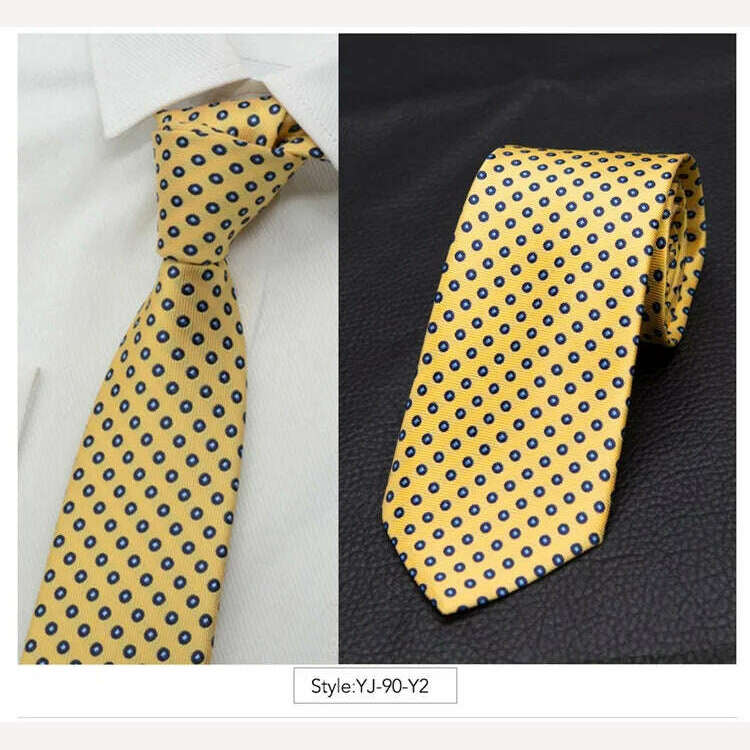 IHGSNMB Men Tie Fashion Classic Business Necktie Mens Casual Ties for Men Wedding Party Designer Corbatas Para Hombre Gift Ties - KIMLUD