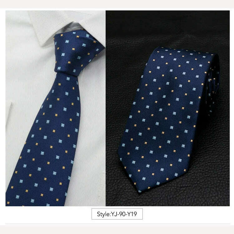 IHGSNMB Men Tie Fashion Classic Business Necktie Mens Casual Ties for Men Wedding Party Designer Corbatas Para Hombre Gift Ties - KIMLUD