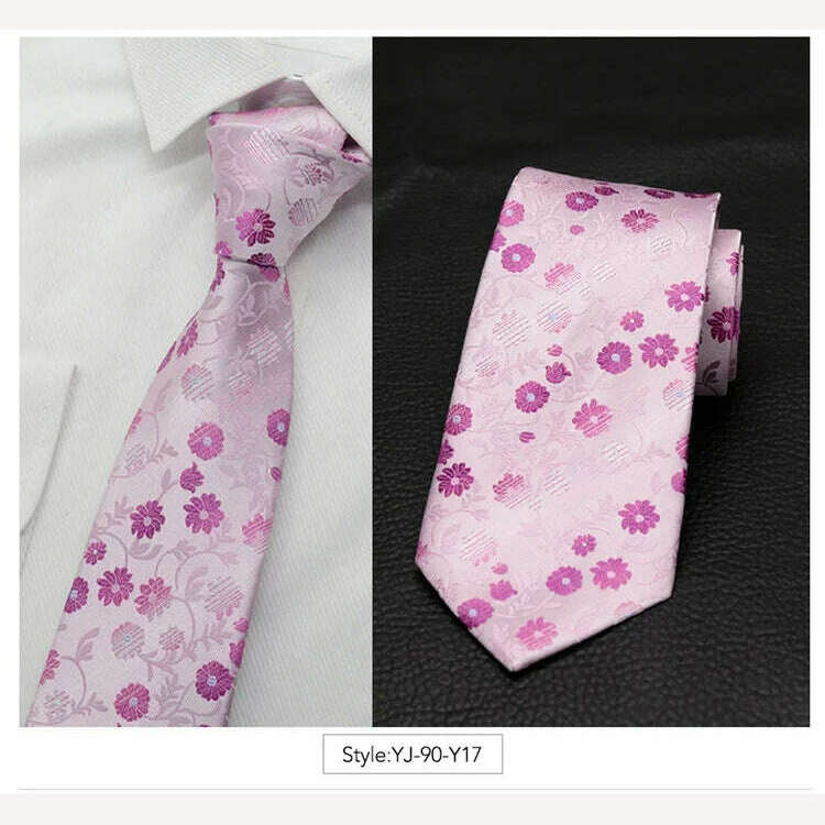 IHGSNMB Men Tie Fashion Classic Business Necktie Mens Casual Ties for Men Wedding Party Designer Corbatas Para Hombre Gift Ties - KIMLUD