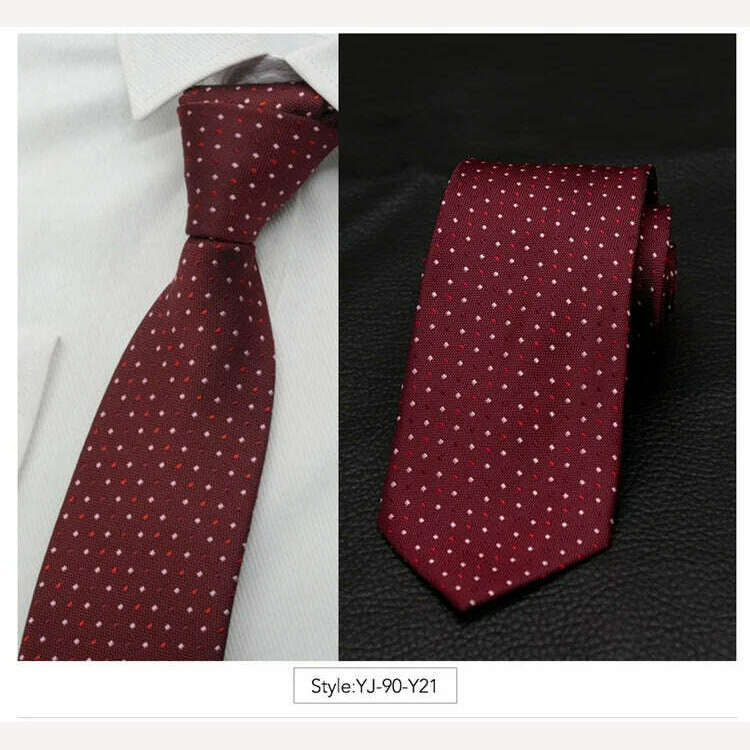 IHGSNMB Men Tie Fashion Classic Business Necktie Mens Casual Ties for Men Wedding Party Designer Corbatas Para Hombre Gift Ties - KIMLUD