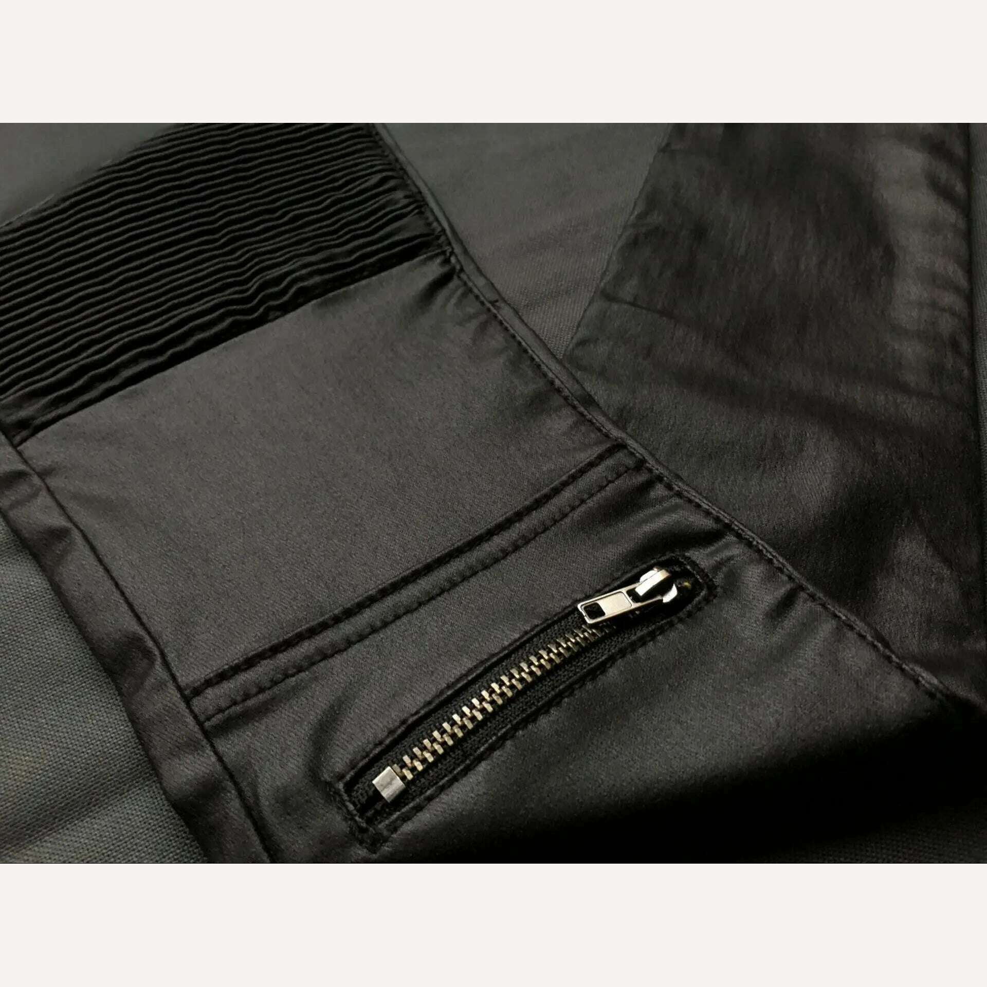 KIMLUD, Imitation Leather Jeans Girls Pants Women Zippers Low Waist Elastic Skinny Pencil Pants Punk Rock Slim Black Trousers Streetwear, KIMLUD Womens Clothes