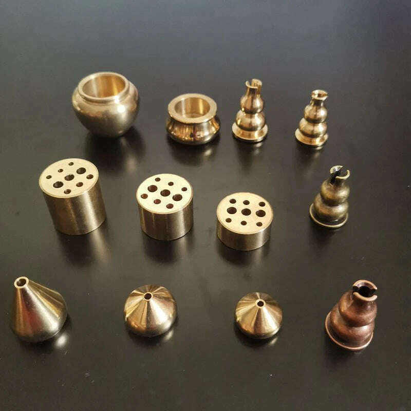 KIMLUD, Incense Stick Mine-hole Incense Holder Teahouse Zen Buddhist Supplies Brass Burner Incense Plate Portable Buddha Accessories, KIMLUD Womens Clothes