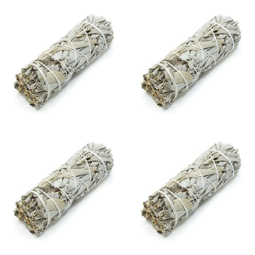 Incense White Sage Bundle Smudge Sticks Home Purification Spiritual Incense Sticks Meditation Portable Energy Cleansing Bundles - KIMLUD