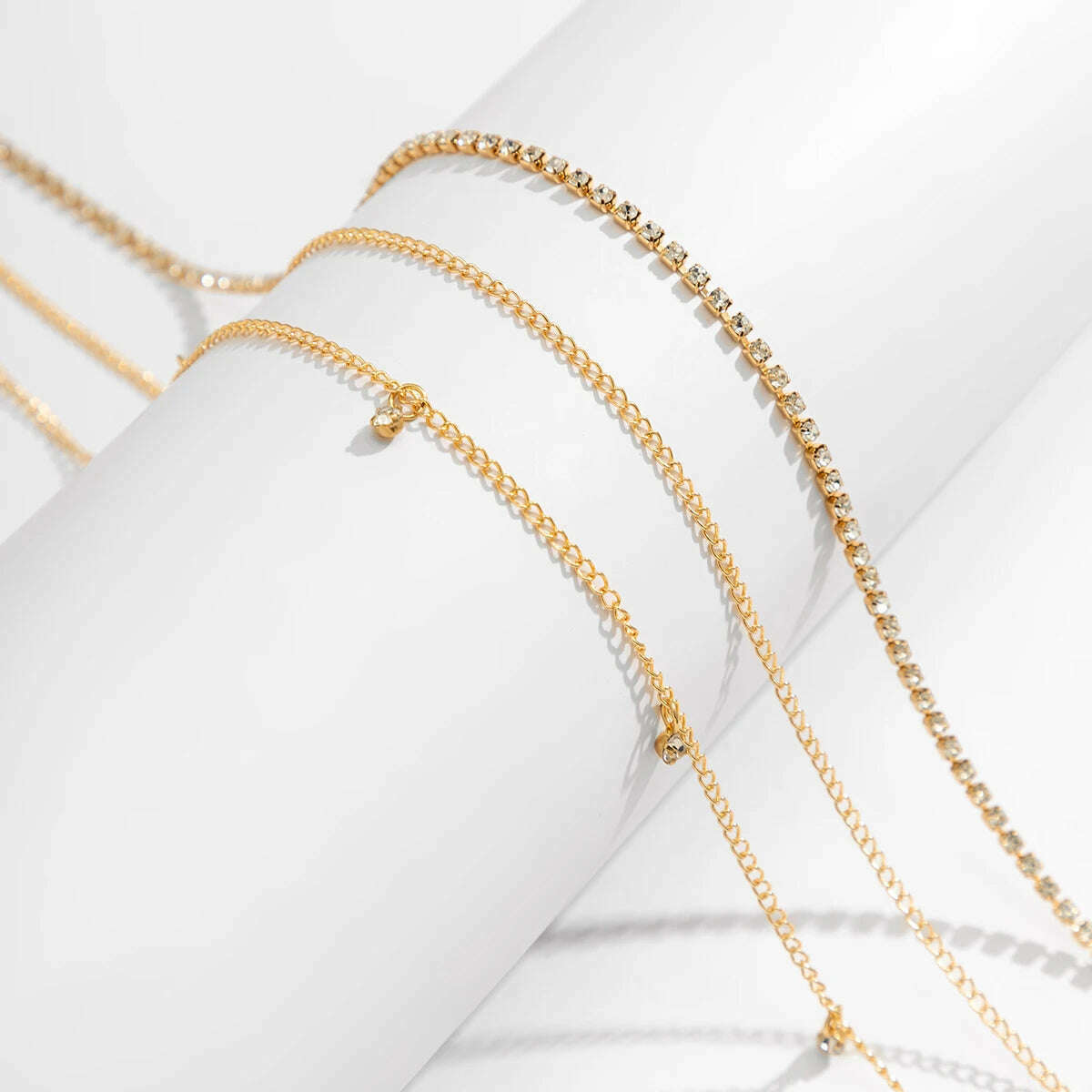 Ingemark 3Pcs/Set Boho Rhinestone Waist Belly Belt Chain for Women Wed Summer Bikini Sexy Body Jewelry Festival Y2K Accessories - KIMLUD