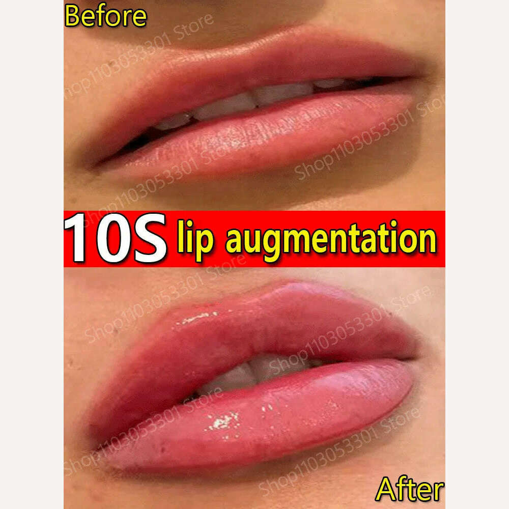 KIMLUD, Instant Volumising Lip Plumper Oil Collagen LipGloss Moisturizer Repair Lip Extreme VolumeEssence Lips Enhancer Cosmetics, KIMLUD Womens Clothes