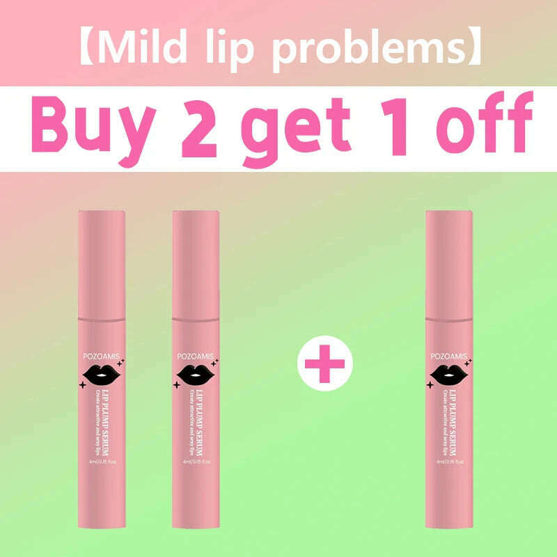KIMLUD, Instant Volumising Lip Plumper Oil Collagen LipGloss Moisturizer Repair Lip Extreme VolumeEssence Lips Enhancer Cosmetics, Buy 2 Get 1 Free, KIMLUD APPAREL - Womens Clothes