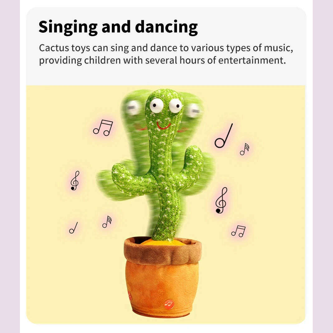 KIMLUD, Intelligent Cactus Interactive Learning and Musical Toy for Kids to Dance Record and Speak with Fun, KIMLUD Womens Clothes