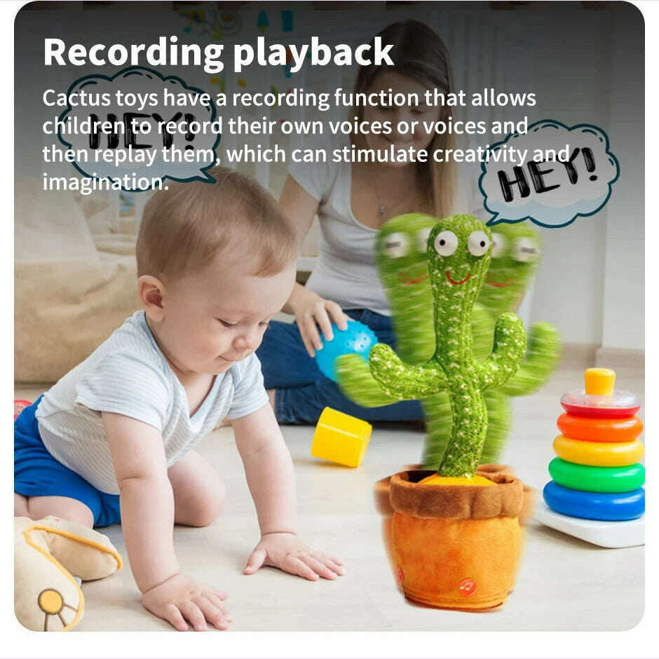 KIMLUD, Intelligent Cactus Interactive Learning and Musical Toy for Kids to Dance Record and Speak with Fun, KIMLUD Womens Clothes