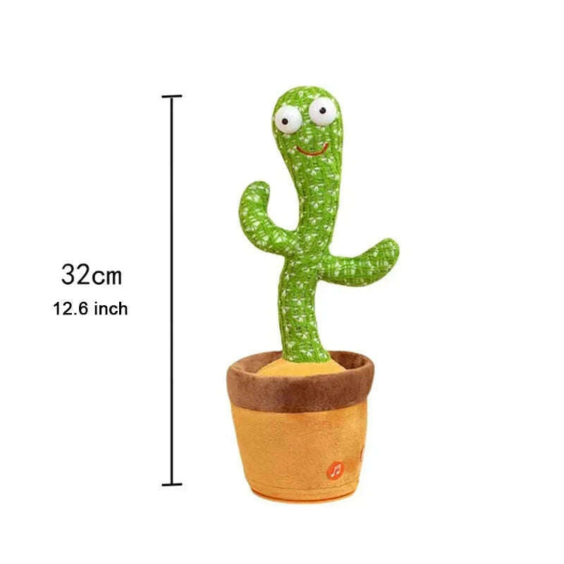 KIMLUD, Intelligent Cactus Interactive Learning and Musical Toy for Kids to Dance Record and Speak with Fun, green, KIMLUD APPAREL - Womens Clothes