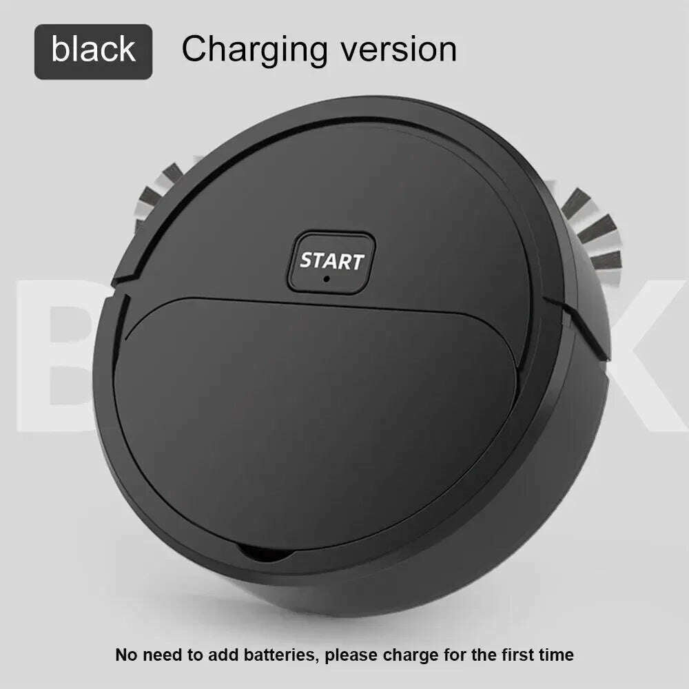 KIMLUD, Intelligent Three-in-one Sweeper, Can Sweep, Suck and Mop The Floor, Black Charging, KIMLUD APPAREL - Womens Clothes