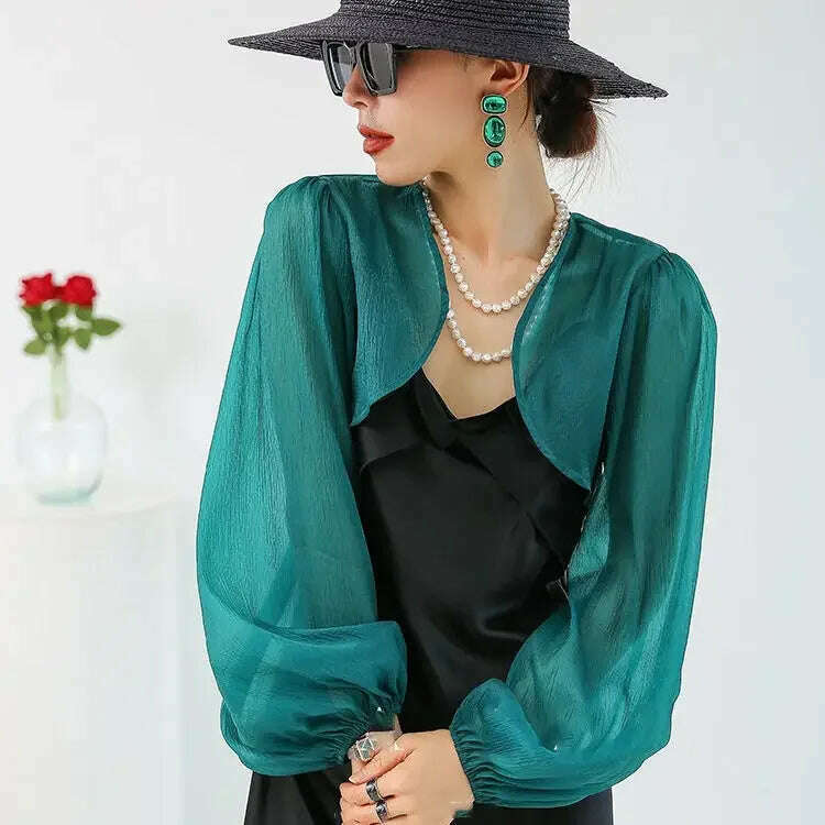 KIMLUD, Jackets Women Temperament Sheer Popular Sun-proof Female Thin Summer Loose Breathable Korean Style Casual All-match Graceful New, KIMLUD Womens Clothes