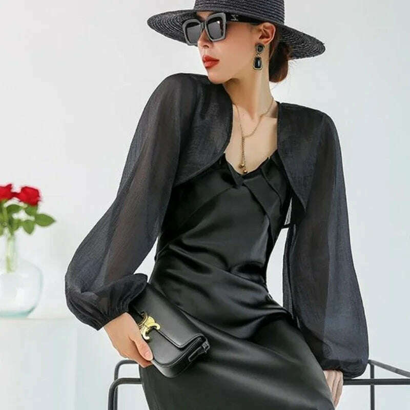 KIMLUD, Jackets Women Temperament Sheer Popular Sun-proof Female Thin Summer Loose Breathable Korean Style Casual All-match Graceful New, KIMLUD Womens Clothes