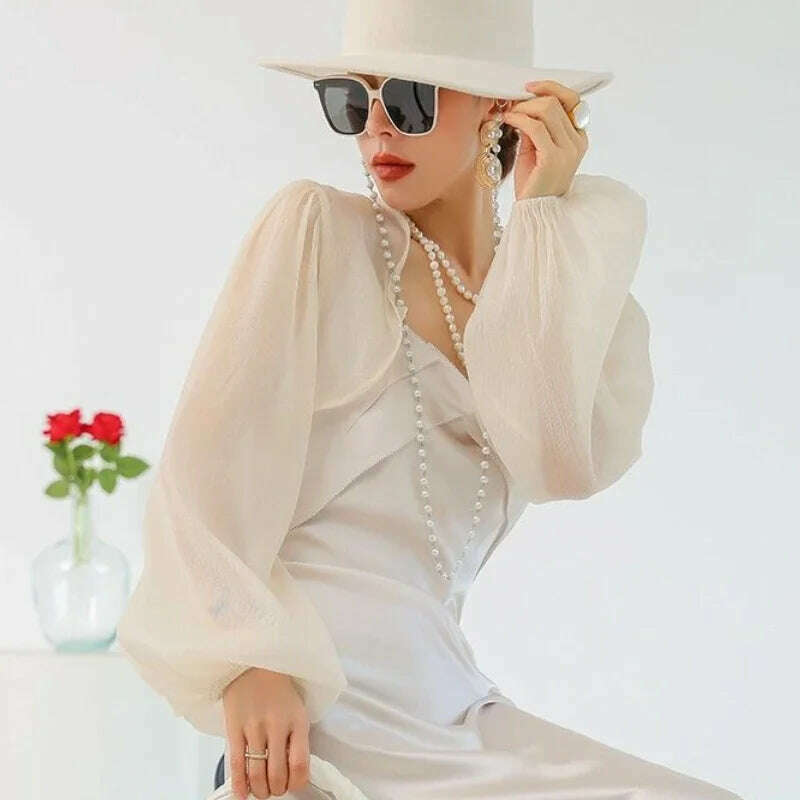 KIMLUD, Jackets Women Temperament Sheer Popular Sun-proof Female Thin Summer Loose Breathable Korean Style Casual All-match Graceful New, KIMLUD Womens Clothes