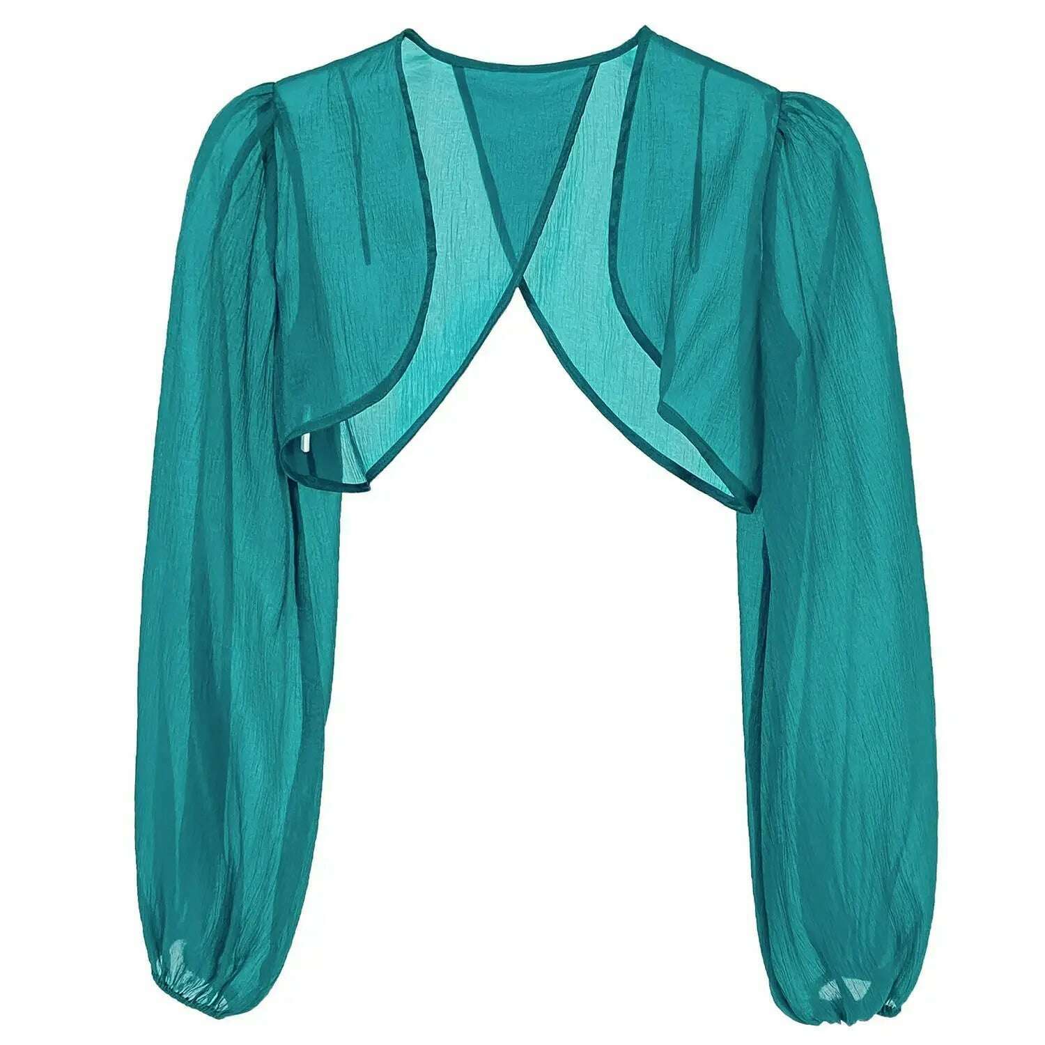 KIMLUD, Jackets Women Temperament Sheer Popular Sun-proof Female Thin Summer Loose Breathable Korean Style Casual All-match Graceful New, blue outwear / M, KIMLUD APPAREL - Womens Clothes