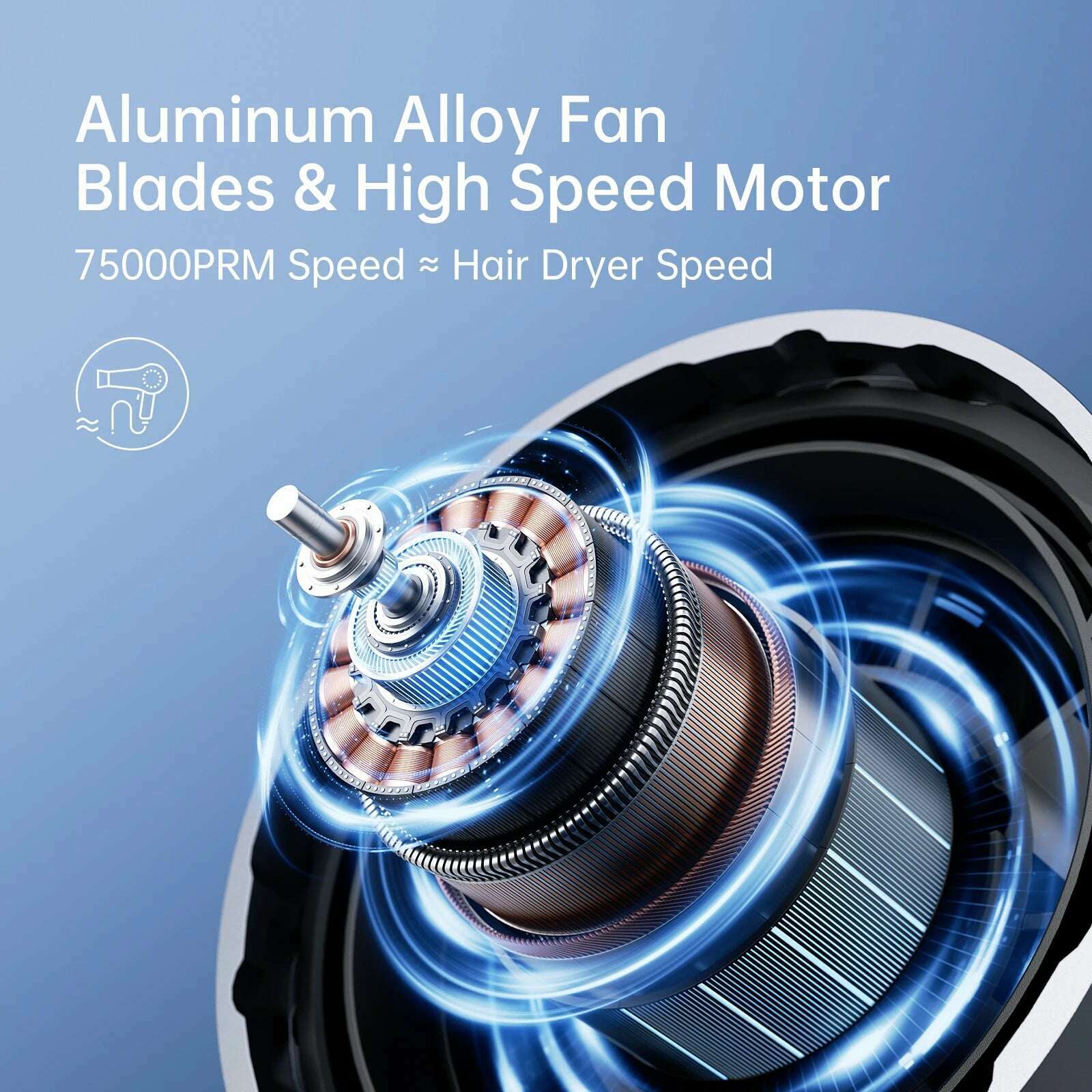 KIMLUD, JISULIFE Portable Turbo Handheld Fan, 100 Winds Speeds Adjustable, 9000 mAh Rechargeable Battery, LED Display, Outdoor Camping, KIMLUD Womens Clothes