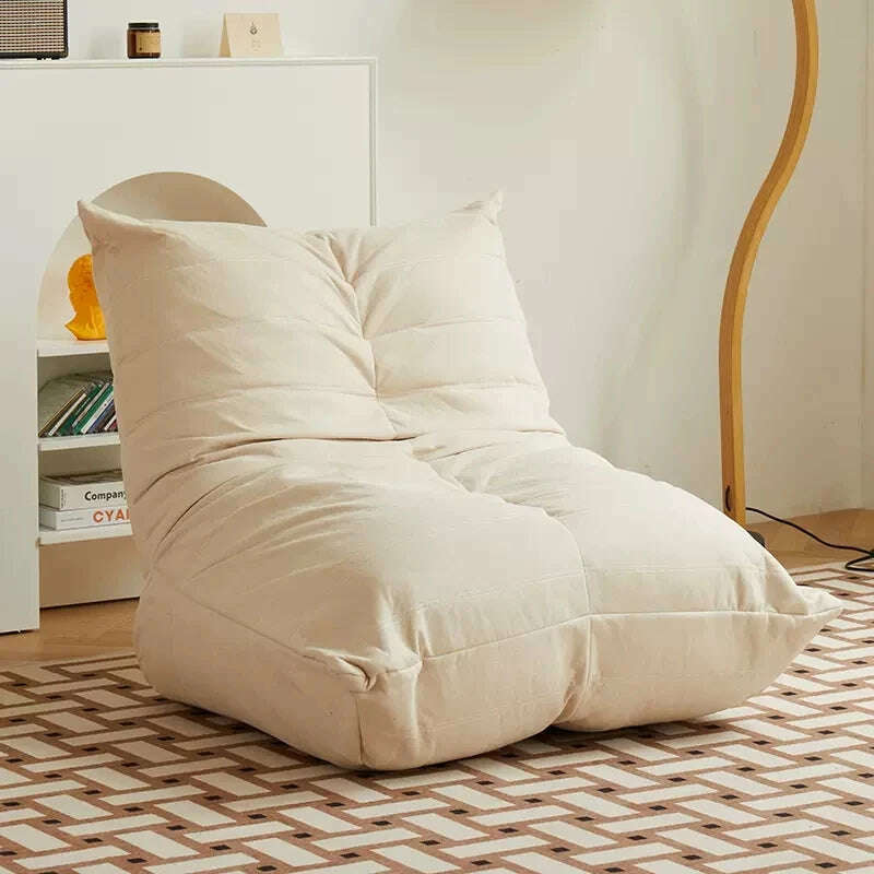 Joylove Lazy Sofa Caterpillar Balcony Reclining Leisure Chair Net Red Bedroom Can Lie And Sleep Tatami Single Small Sofa - KIMLUD