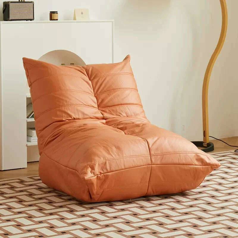 Joylove Lazy Sofa Caterpillar Balcony Reclining Leisure Chair Net Red Bedroom Can Lie And Sleep Tatami Single Small Sofa - KIMLUD