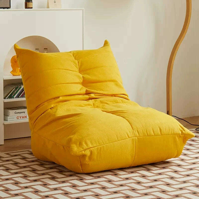 Joylove Lazy Sofa Caterpillar Balcony Reclining Leisure Chair Net Red Bedroom Can Lie And Sleep Tatami Single Small Sofa - KIMLUD