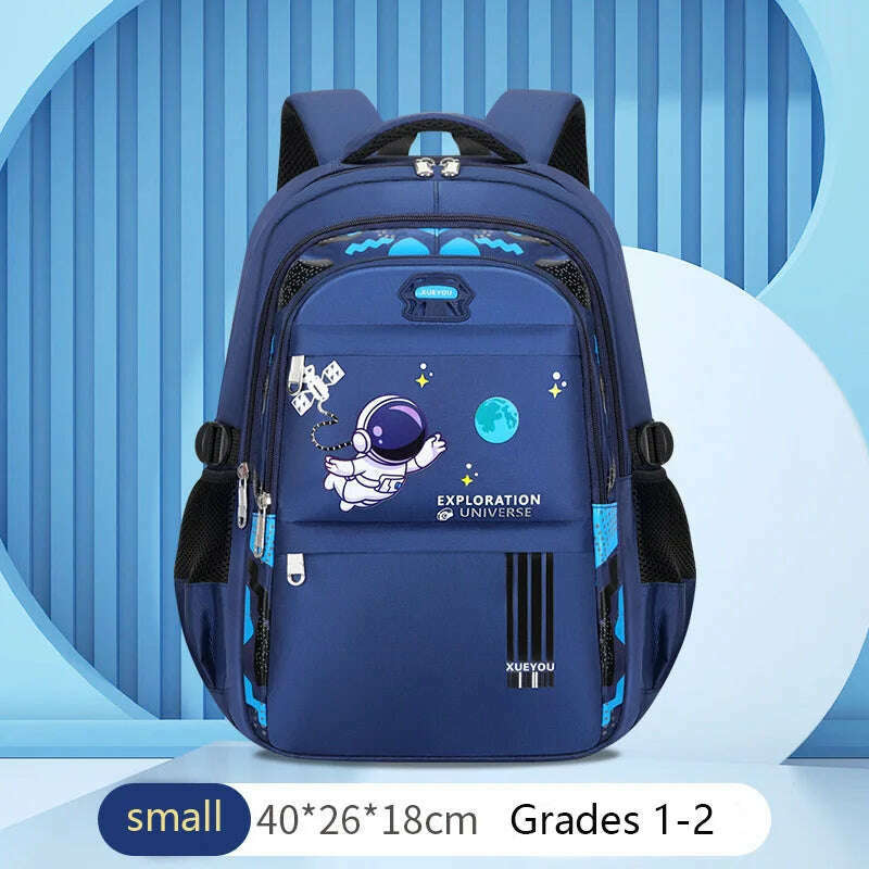 KIMLUD, Kids Backpack Children School Bags for Boys Astronaut School Backpack Waterproof Primary Book Bag Mochila Infantil, small-Blue, KIMLUD APPAREL - Womens Clothes