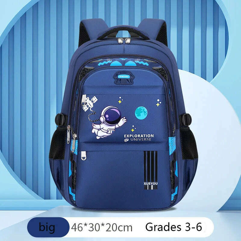 KIMLUD, Kids Backpack Children School Bags for Boys Astronaut School Backpack Waterproof Primary Book Bag Mochila Infantil, big-Blue, KIMLUD APPAREL - Womens Clothes