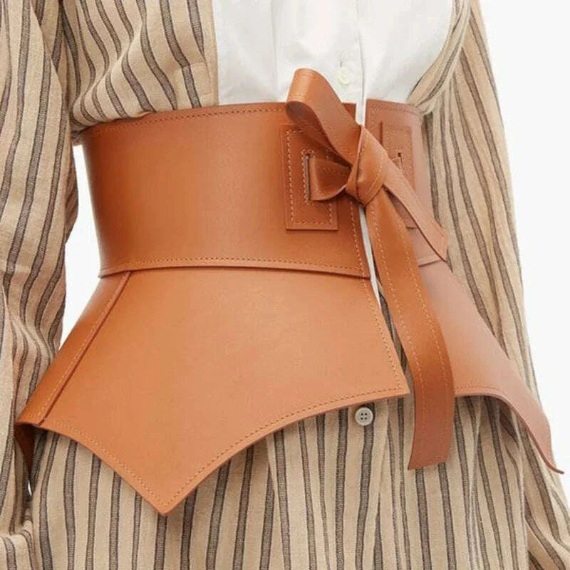Knot Ultra Wide Girdle Waistband Women Lace Skirt Fashionable Decoration Tie Up Waist Closure Dress Versatile Accessories