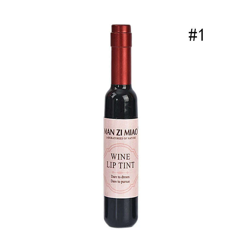 KIMLUD, Korean Brand Wine Red Shape Lip Tint Baby Lip For Women Batom Makeup Liquid Lipstick Lipgloss Cosmetic M02347, 1, KIMLUD APPAREL - Womens Clothes