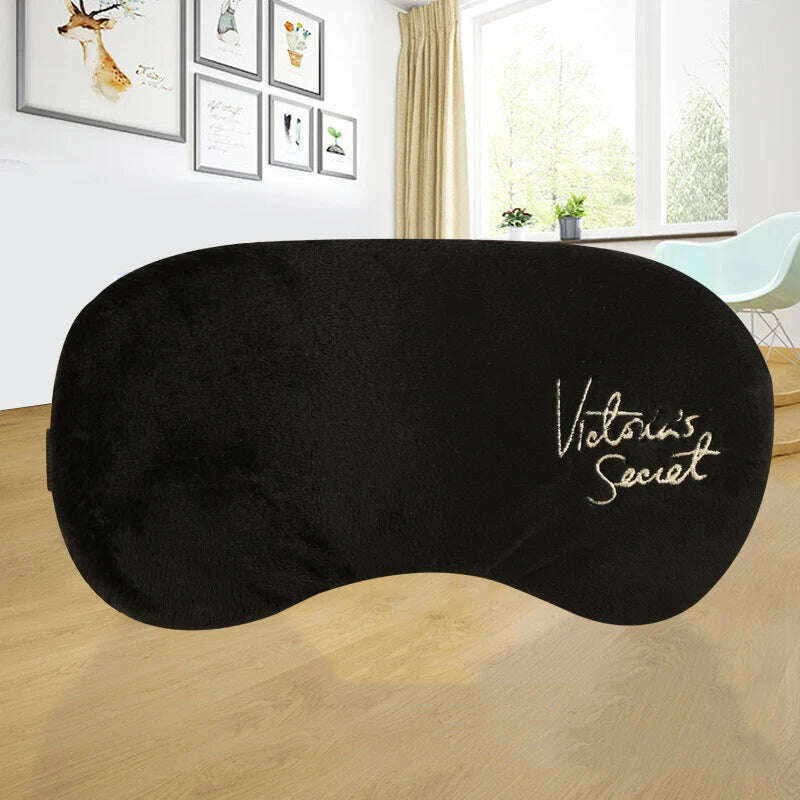 KIMLUD, Korean Creative Cute Cartoon Sleep Mask Breathable Cotton Embroidery Plush Adjustable Sleeping Eye Mask For Men Women Sleep Aid, E, KIMLUD APPAREL - Womens Clothes