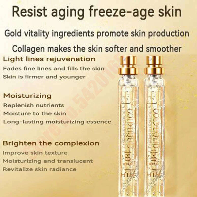 Korean Protein Thread Gold Protein Line Absorbable Anti-wrinkle Face Filler Women Beauty Care Skin Collagen Based - KIMLUD