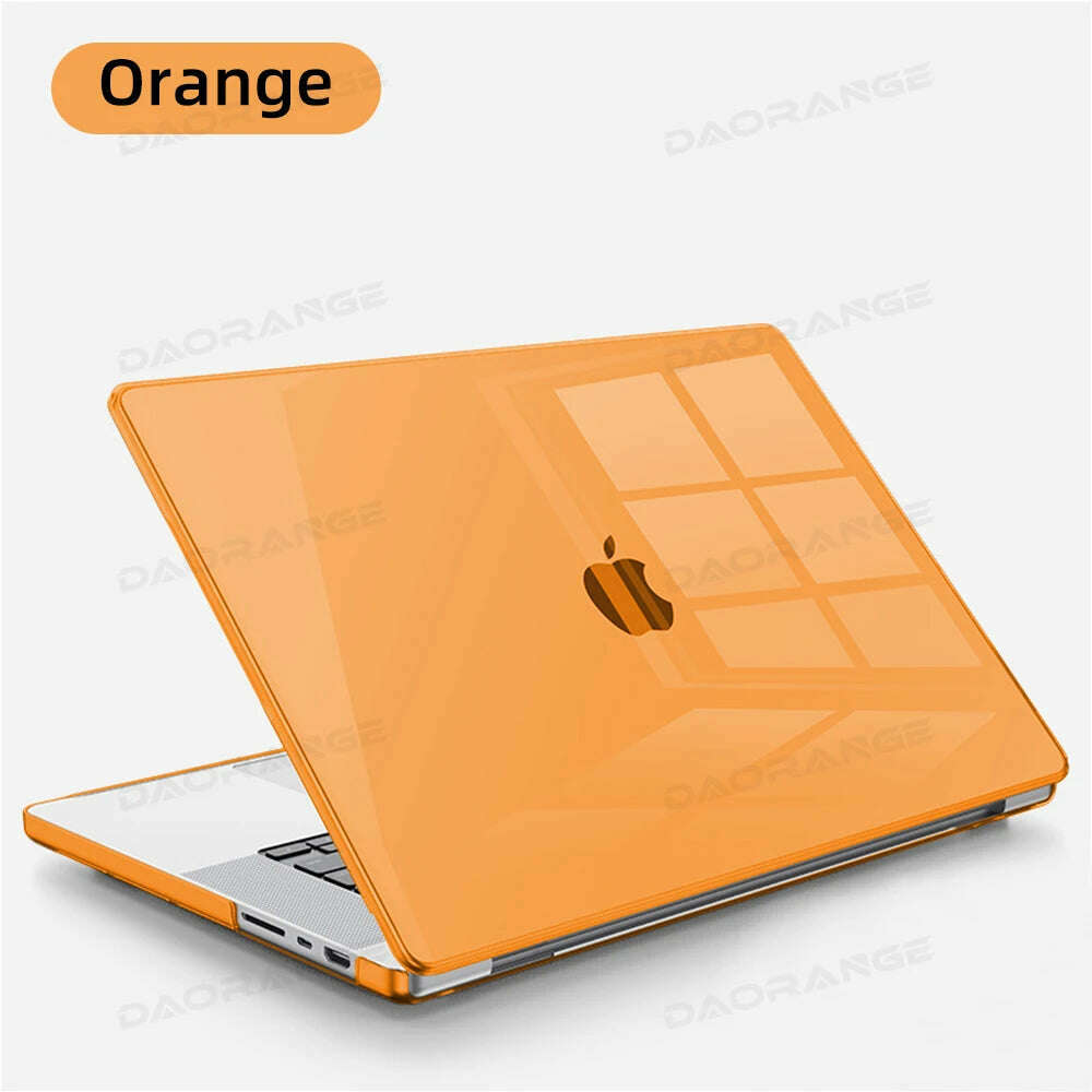 KIMLUD, Laptop Case For MacBook 11 13 14 15 16 Inch For MacBook Pro 14.2 A2442 A2779 Mac book Air 13.3 M2 13.6 A2681 Protective Cover, Orange / Pro 16.2 A2485 A2780, KIMLUD APPAREL - Womens Clothes