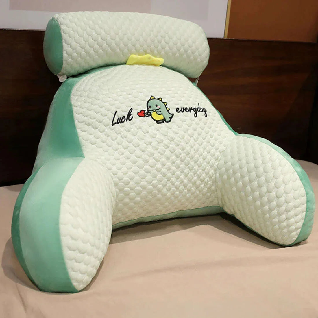 KIMLUD, Large Backrest Cushion Lumbar Support Pillow Triangle Reading Pillow Soft Headboard Cushion Can Be Disassembled Washed Office, KIMLUD Womens Clothes
