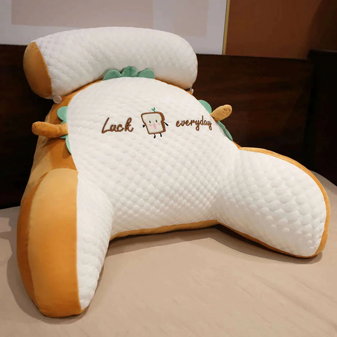 KIMLUD, Large Backrest Cushion Lumbar Support Pillow Triangle Reading Pillow Soft Headboard Cushion Can Be Disassembled Washed Office, KIMLUD Womens Clothes