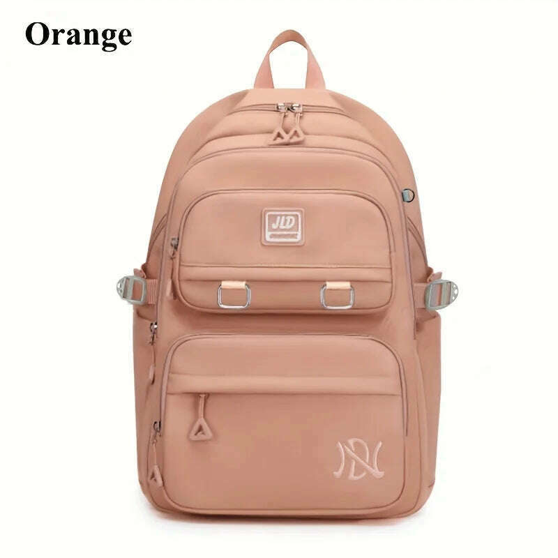 Large Capacity Students Backpack Casual Waterproof Nylon Double Shoulder Bag Fashion Travel College Bag - KIMLUD