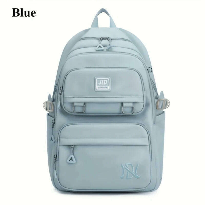 Large Capacity Students Backpack Casual Waterproof Nylon Double Shoulder Bag Fashion Travel College Bag - KIMLUD