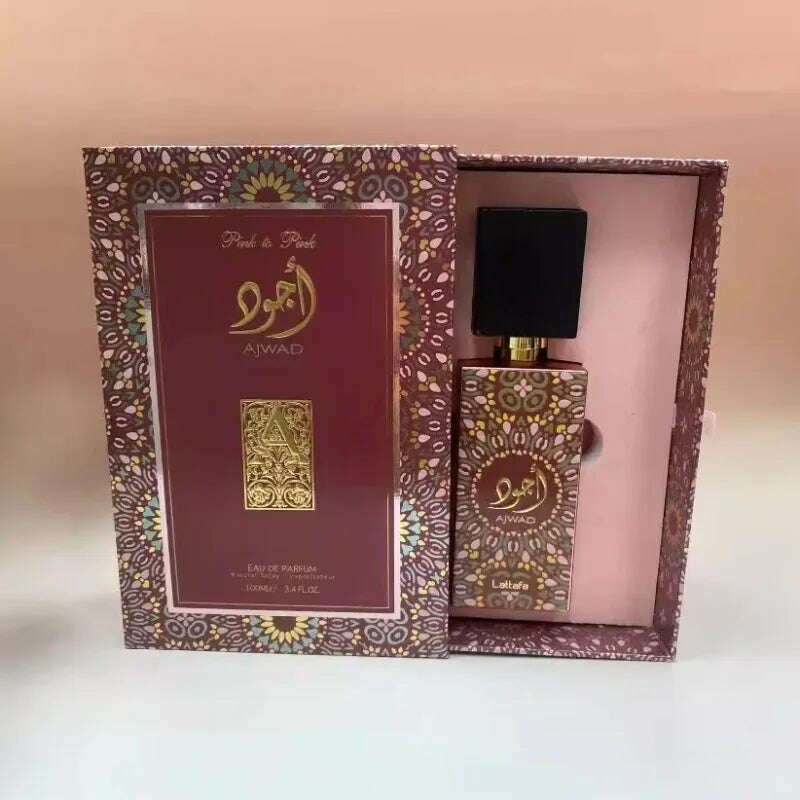 Lattafa AJWAD perfumes Arab Middle East Dubai men and women perfume high-end gift box packaging 100ml - KIMLUD