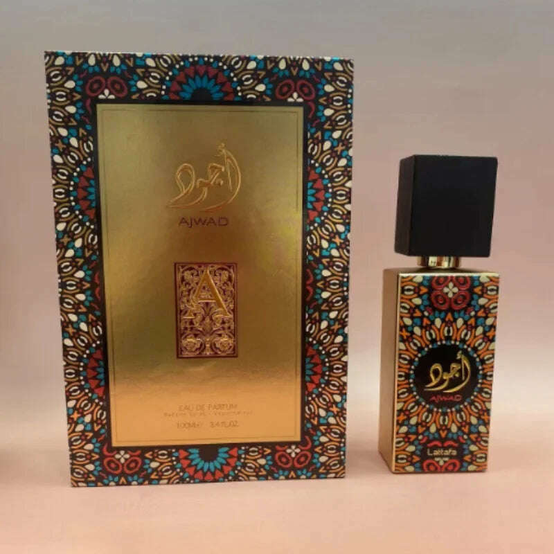 Lattafa AJWAD perfumes Arab Middle East Dubai men and women perfume high-end gift box packaging 100ml - KIMLUD