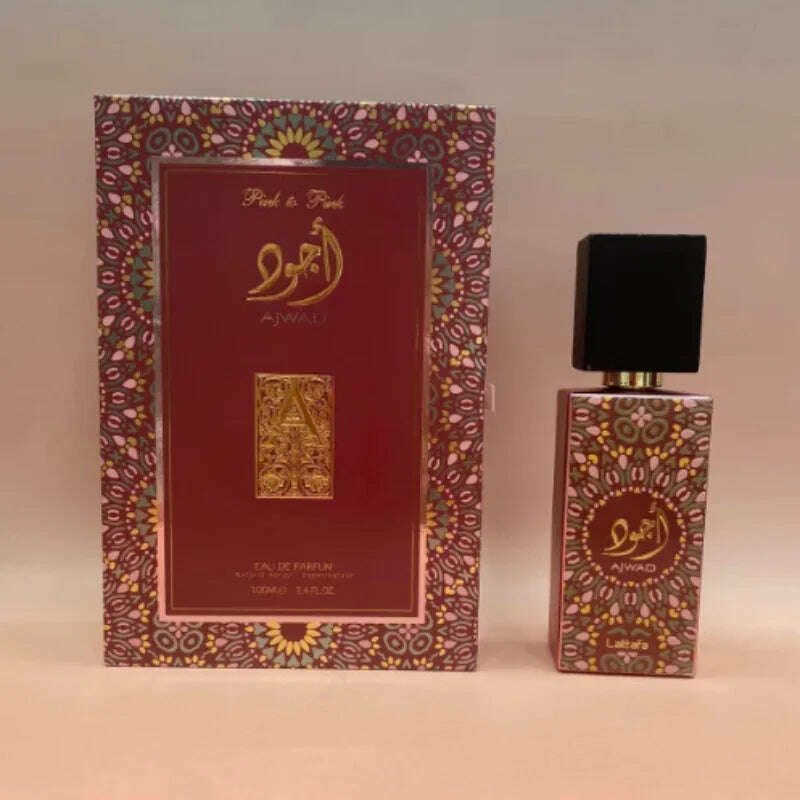 Lattafa AJWAD perfumes Arab Middle East Dubai men and women perfume high-end gift box packaging 100ml - KIMLUD