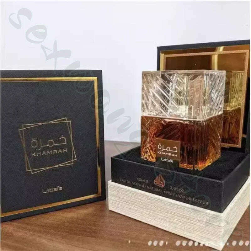Lattafa Perfumes Khamrah Middle Eastern Arabic Neutral High-end Fragrance Perfume Long-lasting Fragrance Men's Perfume 100ml - KIMLUD