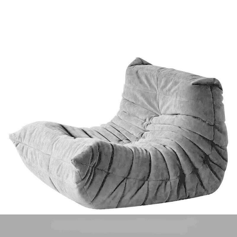 KIMLUD, Lazy Floor Sofa for Living Room Corner Chair Caterpillar Sofa Luxury Living Room Sofa Furgle Chair Soft Suede Oversized Chair, G, KIMLUD APPAREL - Womens Clothes
