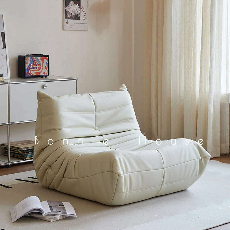 KIMLUD, Lazy Floor Sofa for Living Room Corner Chair Caterpillar Sofa Luxury Living Room Sofa Furgle Chair Soft Suede Oversized Chair, L, KIMLUD APPAREL - Womens Clothes