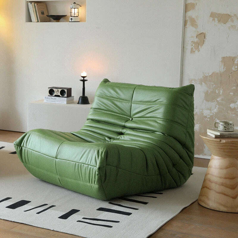 KIMLUD, Lazy Floor Sofa for Living Room Corner Chair Caterpillar Sofa Luxury Living Room Sofa Furgle Chair Soft Suede Oversized Chair, O, KIMLUD APPAREL - Womens Clothes