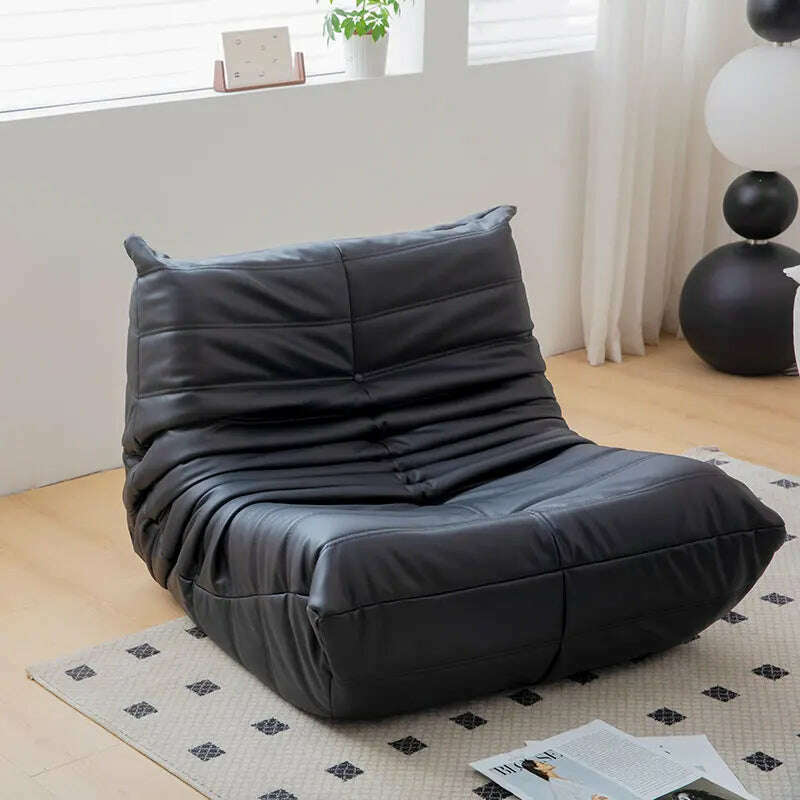 KIMLUD, Lazy Floor Sofa for Living Room Corner Chair Caterpillar Sofa Luxury Living Room Sofa Furgle Chair Soft Suede Oversized Chair, M, KIMLUD APPAREL - Womens Clothes