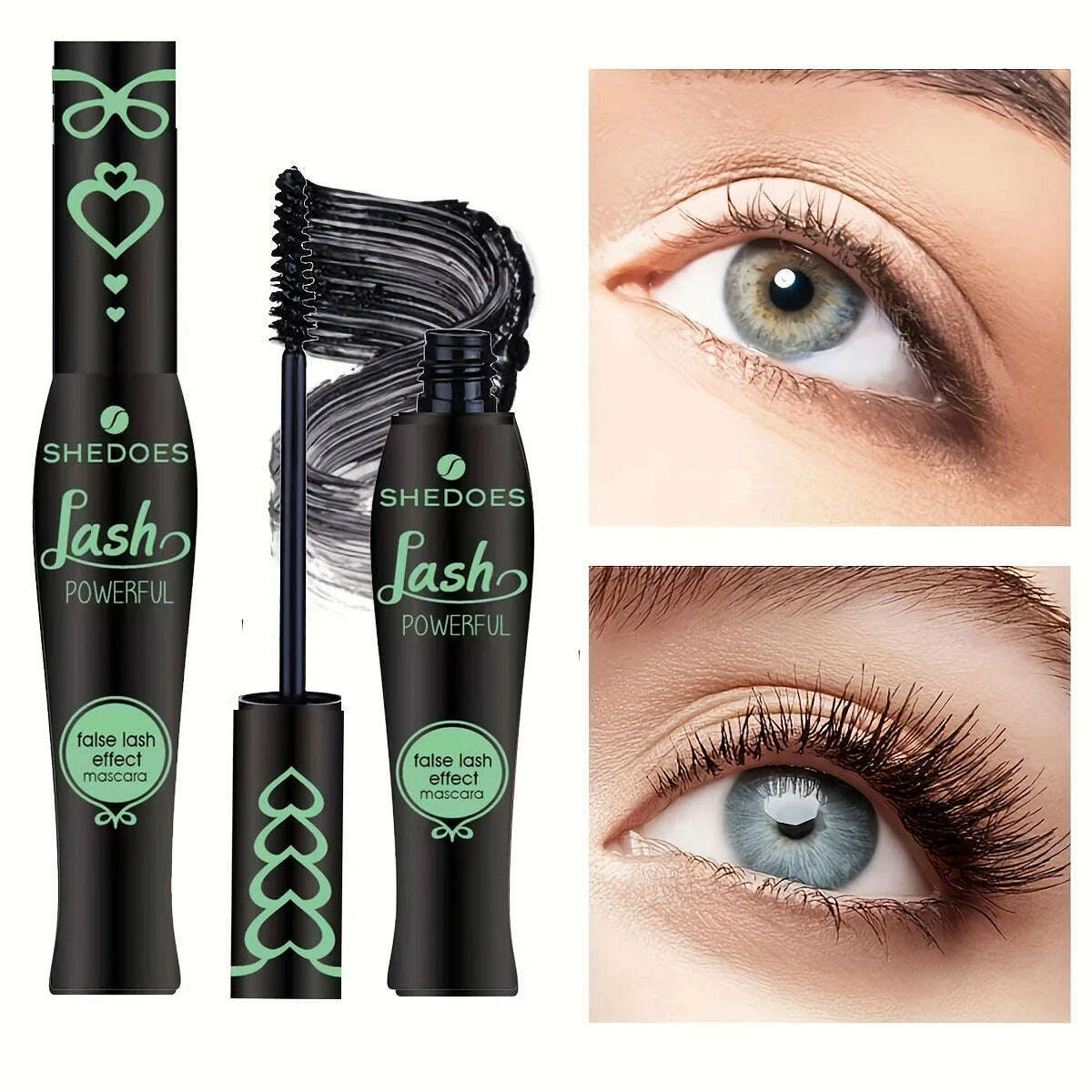KIMLUD, Lengthening mascara, 8284-GREEN, KIMLUD APPAREL - Womens Clothes
