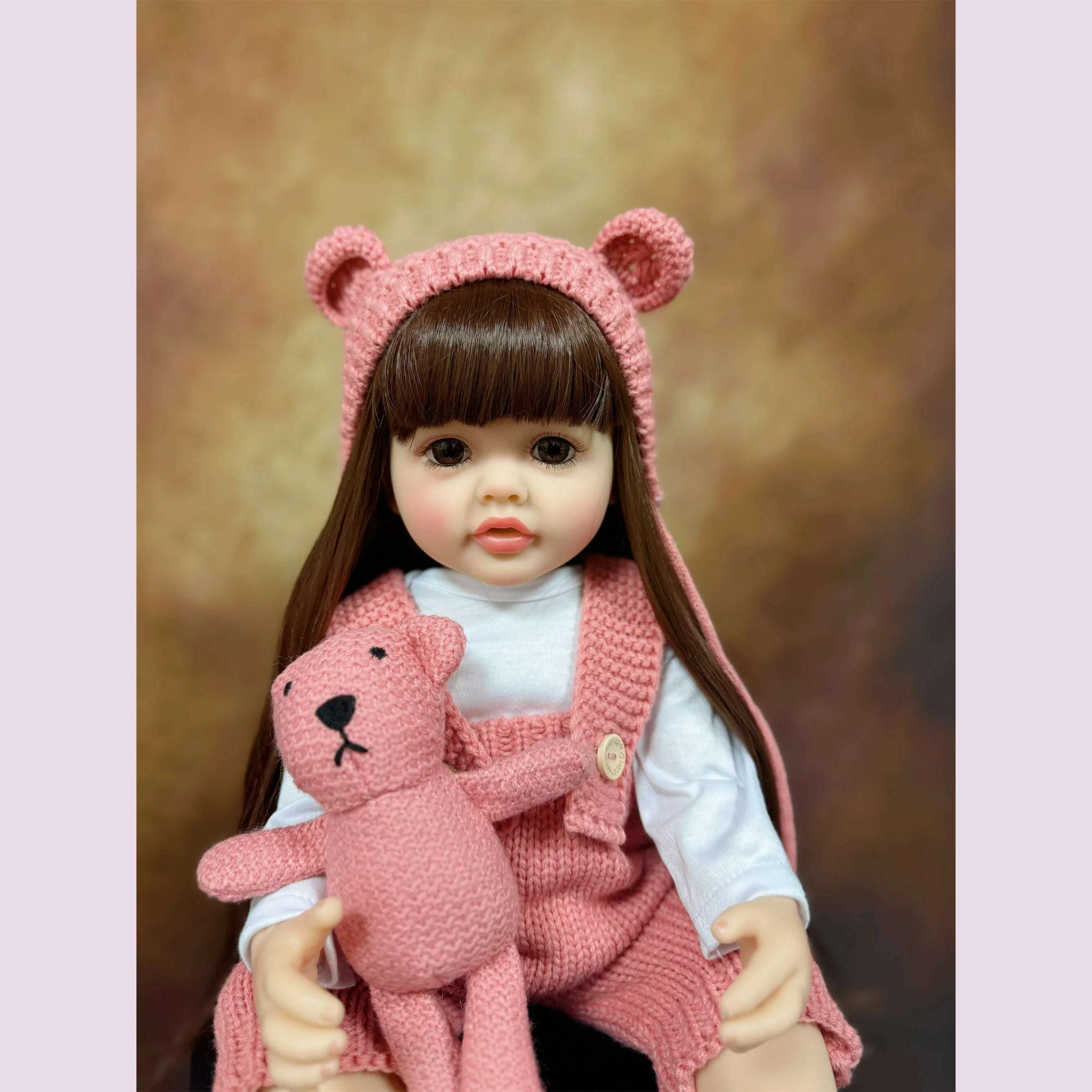 Lifelike Reborn Dolls Realistic Full Silicone Baby Bebe Vinyl 50CM Newborn Girl Doll Princess Toddler Toy Gift - KIMLUD