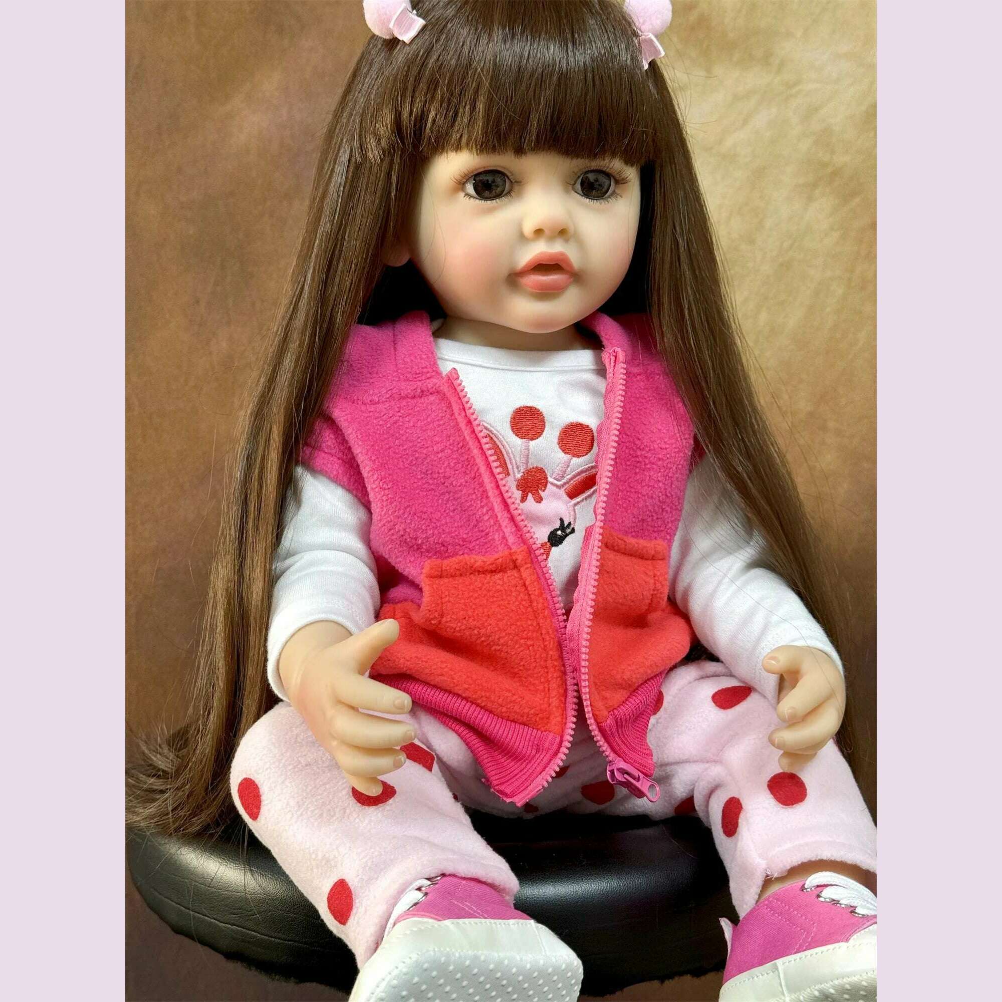 Lifelike Reborn Dolls Realistic Full Silicone Baby Bebe Vinyl 50CM Newborn Girl Doll Princess Toddler Toy Gift - KIMLUD